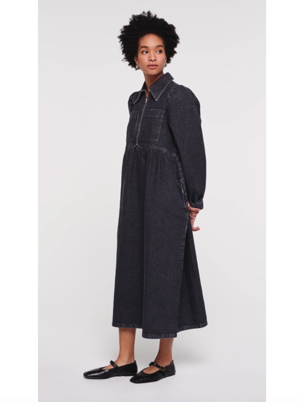 Aligne Gabriella Dress in Washed Black